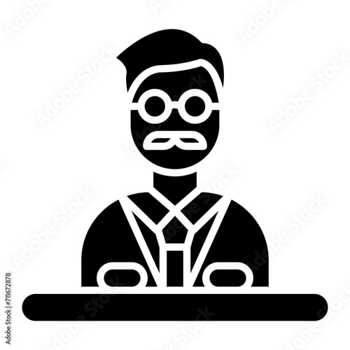 Principal icon vector image. Can be used for Learning.