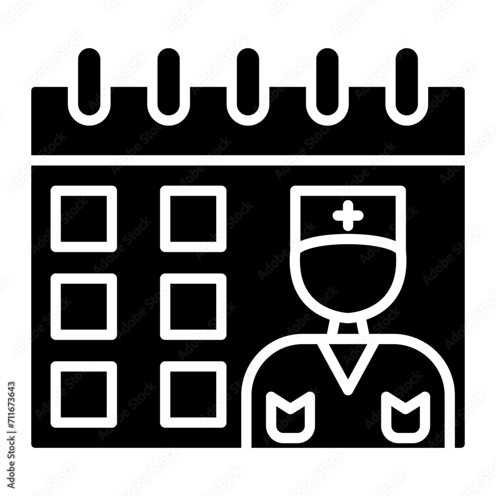 Doctor Visit Day icon vector image. Can be used for Medicine. Doctor Visit Day icon vector image. Can be used for Medicine.