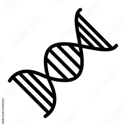 DNA icon vector image. Can be used for Medicine.