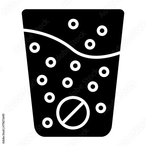 Effervescent icon vector image. Can be used for Medicine.