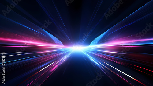 Abstract background and data transfer concept, abstract line art background