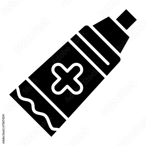 Ointment Bottle icon vector image. Can be used for Medicine I.