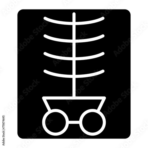 Xray icon vector image. Can be used for Medicine I.