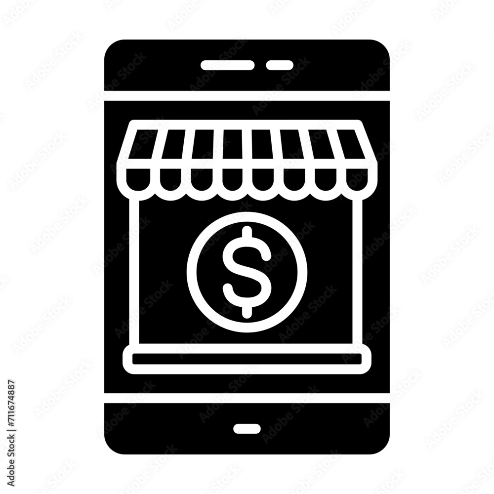 Online Store icon vector image. Can be used for Shops and Stores. Online Store icon vector image. Can be used for Shops and Stores.