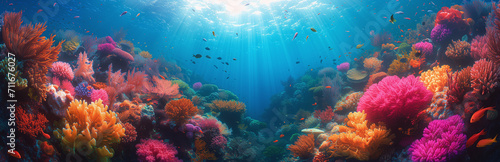 The vibrant tints and complex designs of coral reefs can be visually enchanting. The multitude of marine species.