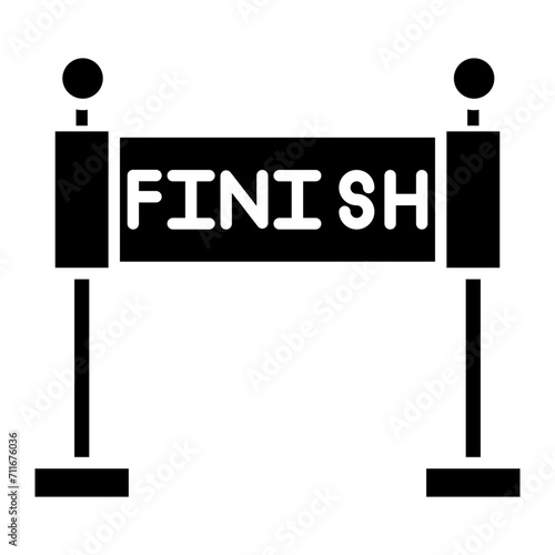 Race Finish icon vector image. Can be used for Physical Fitness. photo