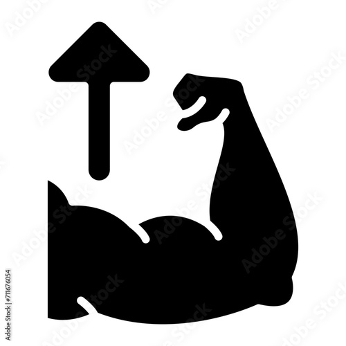 Muscles icon vector image. Can be used for Physical Fitness.