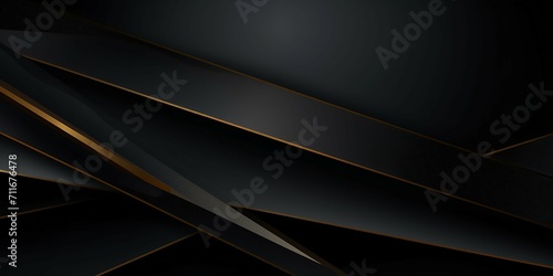 Abstract black 3d geometric background