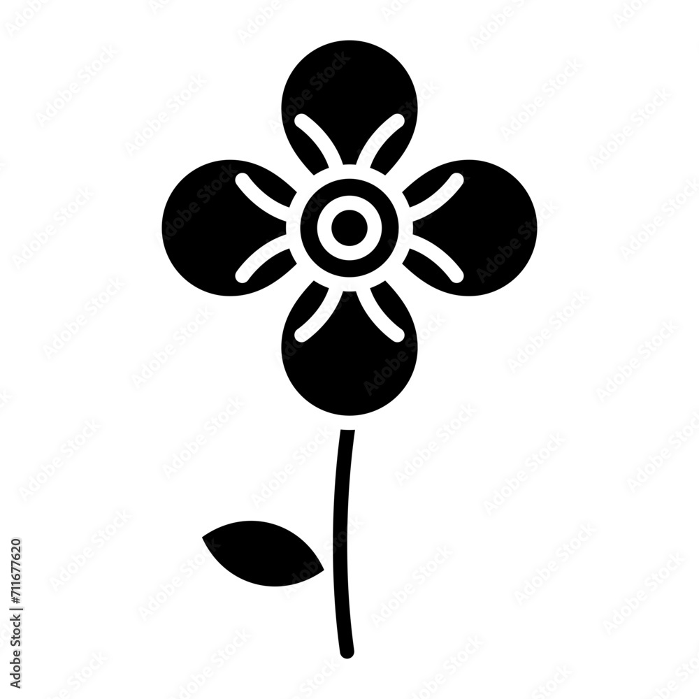 Violet icon vector image. Can be used for Flowers.