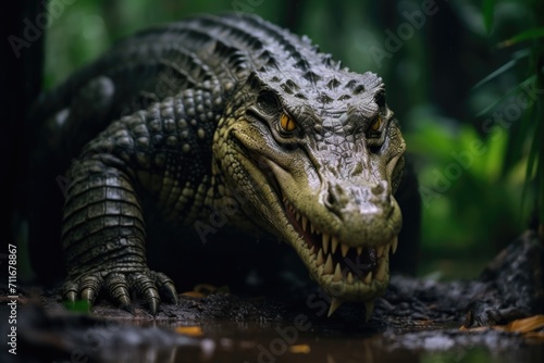 Angry crocodile at Saigon zoo