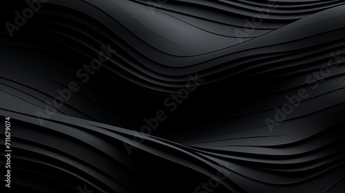 Elegant abstract black wavy background texture pattern with dynamic waves and flowing lines