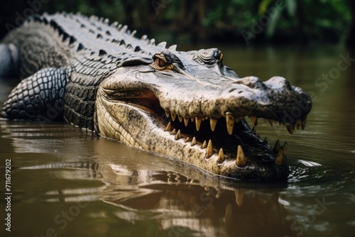 Australian crocodile in Daintree River, Queensland