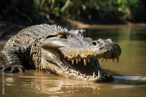 Australian crocodile in Daintree River, Queensland
