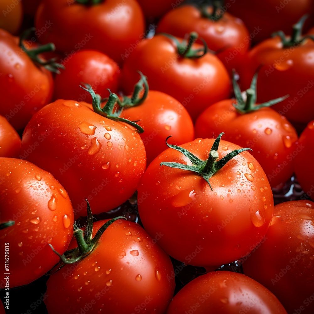Delicious red tomatoes. Summer tray market agriculture farm full of organic vegetables Delicious red tomatoes. Summer tray market agriculture farm full of organic vegetables