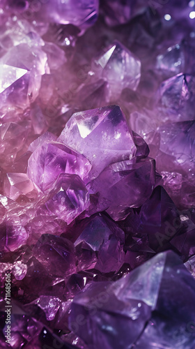 Amethyst Aria: An Amethyst Background with Ethereal Tones and Mystical Aura, Conjuring Enchantment