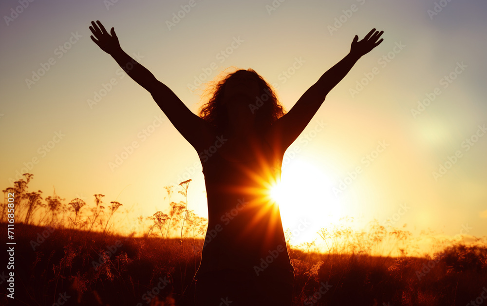 Fototapeta premium A vibrant image radiating pure happiness and joyful moments