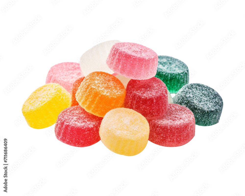 colorful sour candies on transparent background colorful sour candies on transparent background