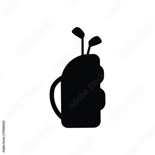 Golf bag logo icon