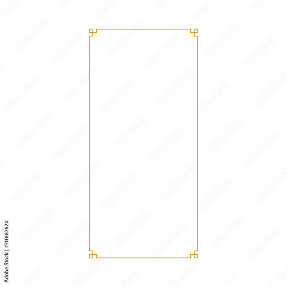 Chinese vertical frame border. vector illustration element. Chinese new year traditional decor design Chinese vertical frame border. vector illustration element. Chinese new year traditional decor design
