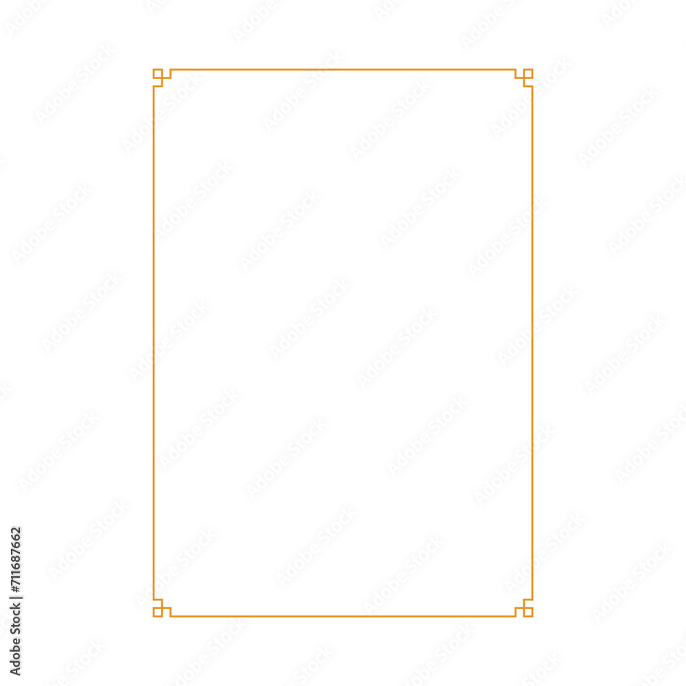 Chinese vertical frame border. vector illustration element. Chinese new year traditional decor design Chinese vertical frame border. vector illustration element. Chinese new year traditional decor design