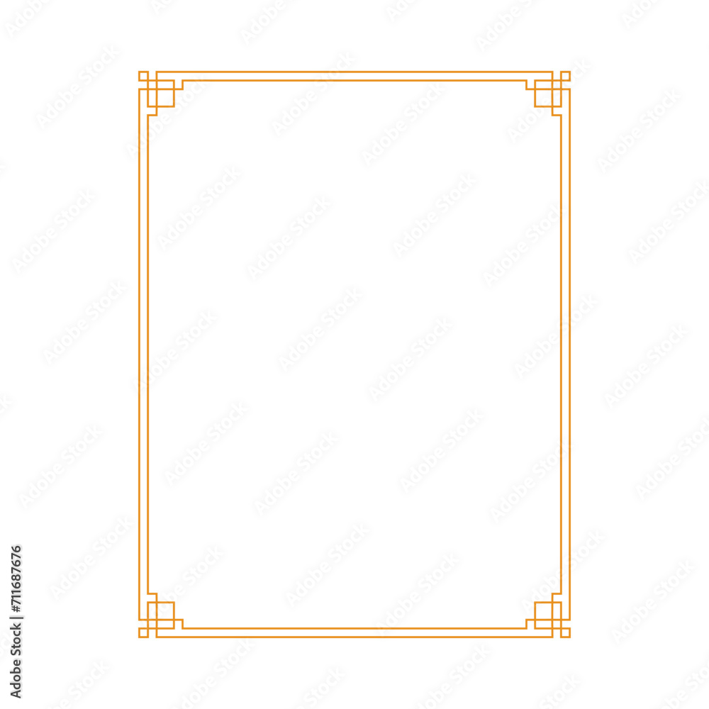 Chinese vertical frame border. vector illustration element. Chinese new year traditional decor design Chinese vertical frame border. vector illustration element. Chinese new year traditional decor design