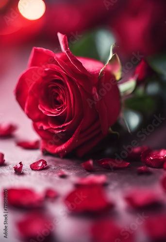 Red roses  background for Valentine s Day