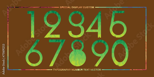 assorted digital custom vector numbers. minimum. Color gradation. Dark. Banner Network. 3d effect. Design. futuristic. Paper cut or effect. Luxury. Premium. 191
