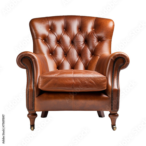 Armchair isolated on transparent background
