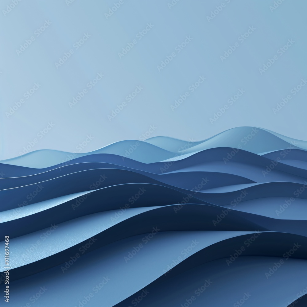 A seamless pattern of blue waves, conveying both the power and peace of oceanic rhythms.
A seamless pattern of blue waves, conveying both the power and peace of oceanic rhythms.