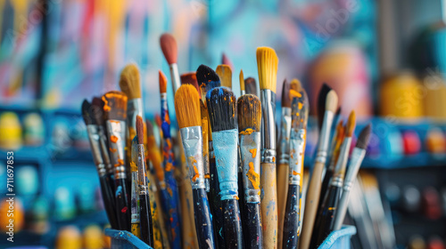 The Artist's Tools A Symphony in Brushes