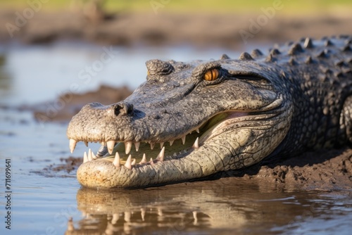 Crocodile group on the farm. © darshika