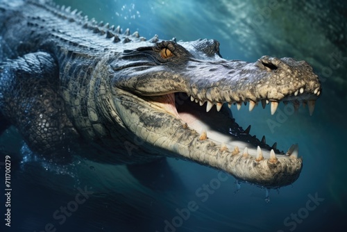 Largest crocodile: Saltwater crocodile. © darshika