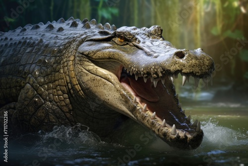 Saltwater crocodile: Native to Southeast Asia and Australia.