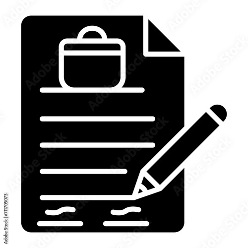 Catering Contract icon vector image. Can be used for Catering.