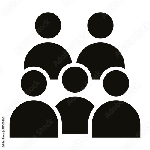 Large Group icon vector image. Can be used for Vacation Planning.