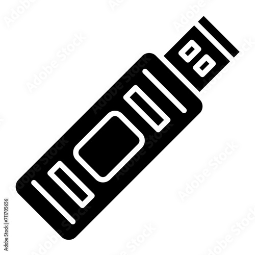 USB icon vector image. Can be used for Mobile UI & UX.