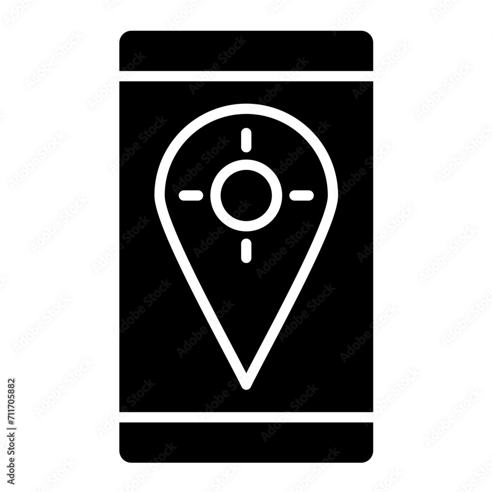 GPS Fixed icon vector image. Can be used for Mobile UI & UX. GPS Fixed icon vector image. Can be used for Mobile UI & UX.