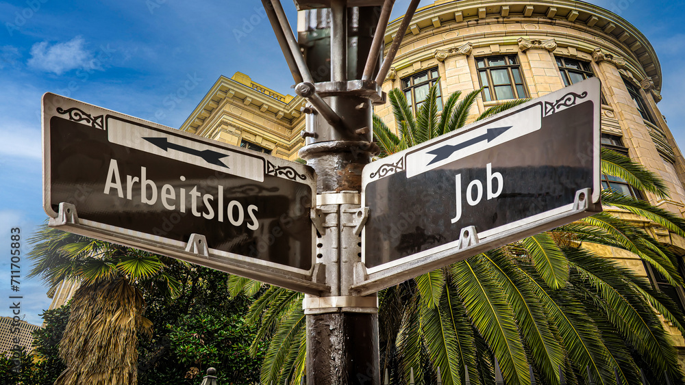 Signposts the direct way to Job versus Unemployed