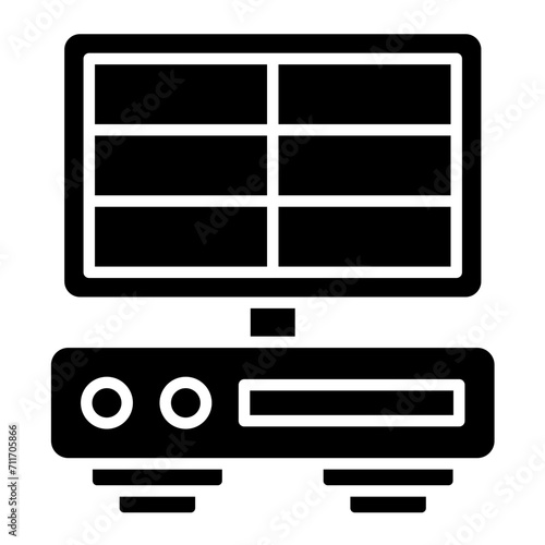 DVR icon vector image. Can be used for Mobile UI & UX.