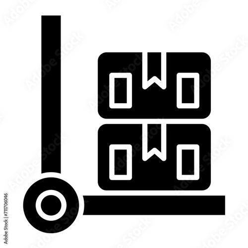 Box Carrier icon vector image. Can be used for Business & Economy.