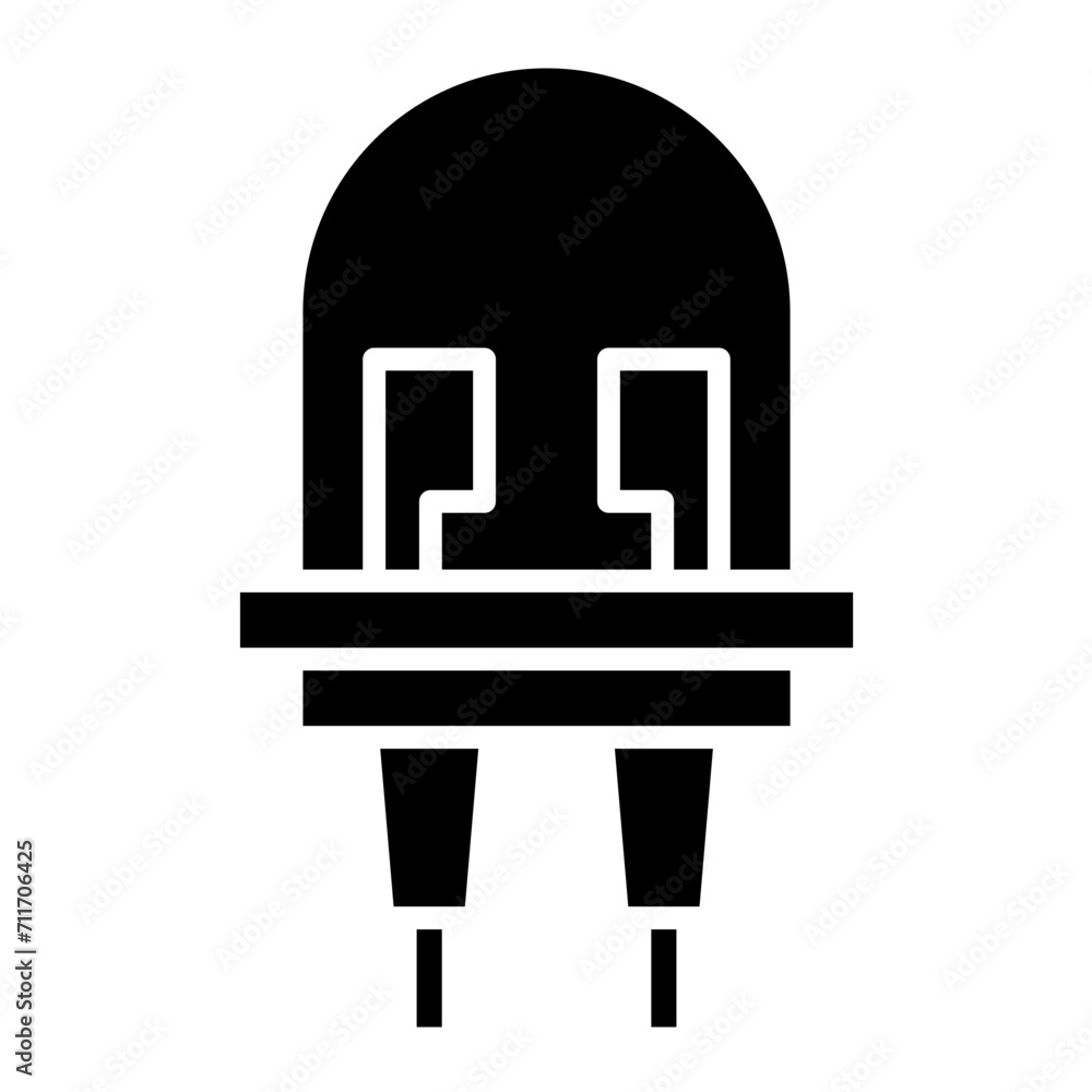 Light Emitting Diode icon vector image. Can be used for School. Light Emitting Diode icon vector image. Can be used for School.