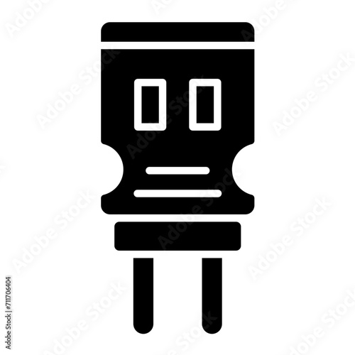 Capacitor icon vector image. Can be used for School.