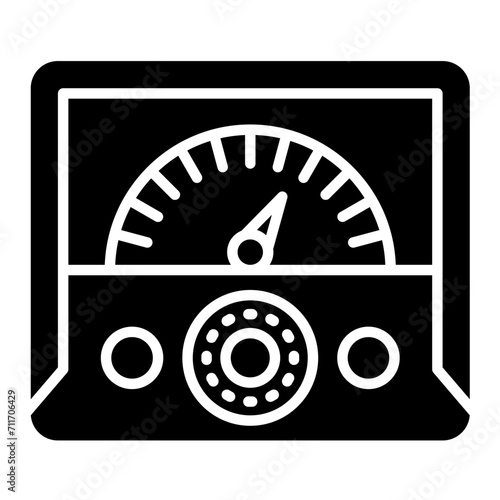 Ammeter icon vector image. Can be used for School.