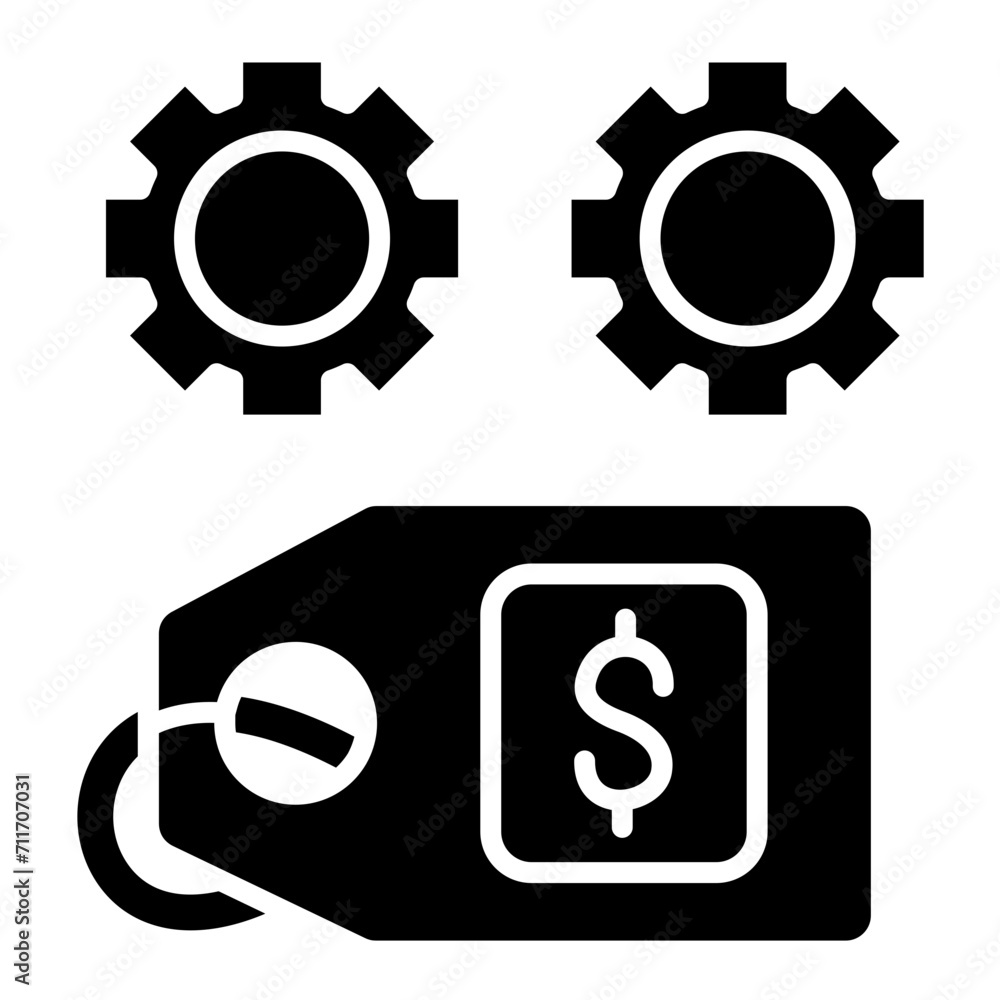 Cost Management icon vector image. Can be used for Human Resource.