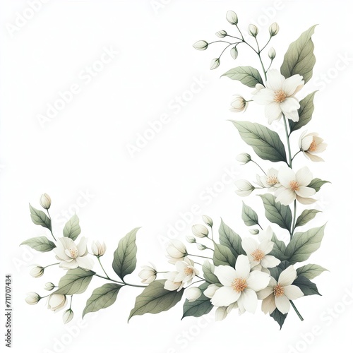 Watercolor Illustrations of Lilac Flowers: Delicate Blossoms in a Spring Garden