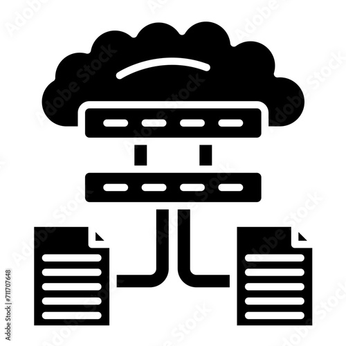 Cloud Storage icon vector image. Can be used for Big Data.