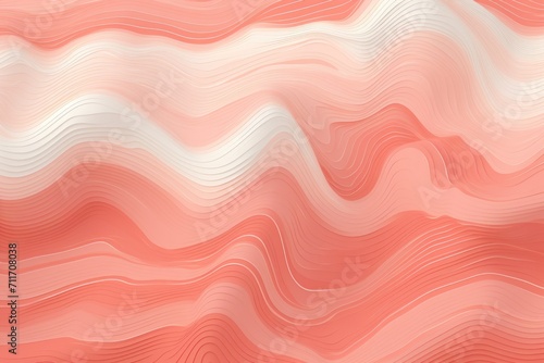 Coral background with light grey topographic lines