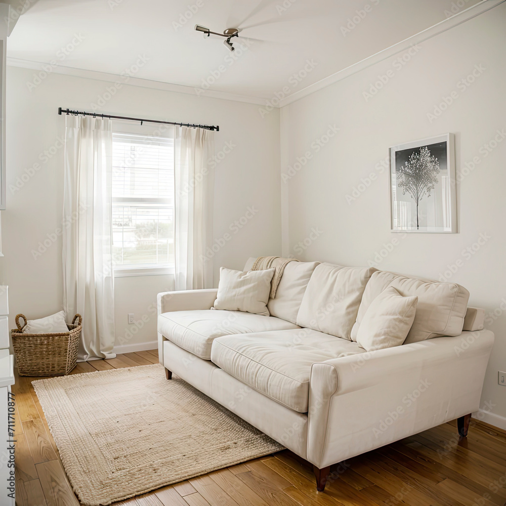 modern living room with sofa