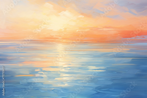 sunset in the sea © Malik
