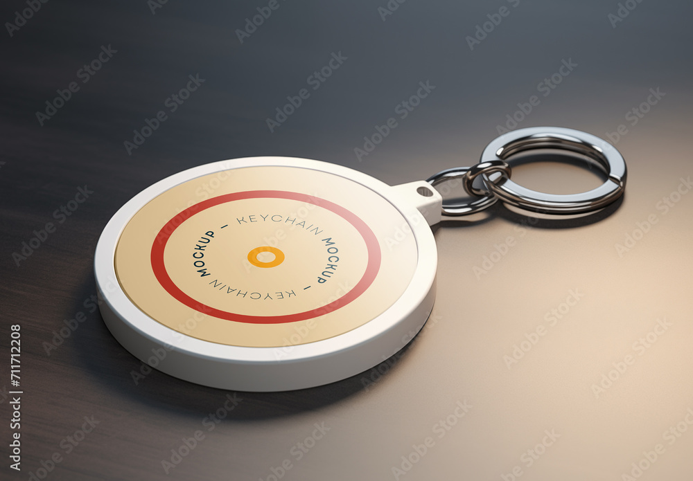 Keychain Mockup Generated with AI Stock Template | Adobe Stock
